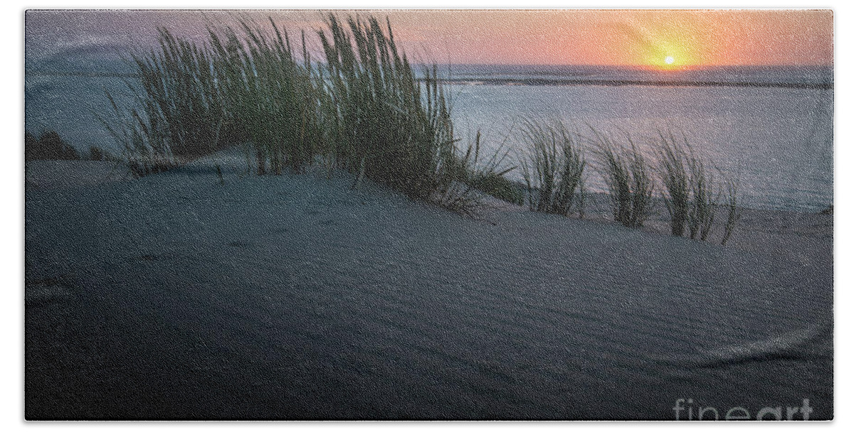Natural Environment Hand Towel featuring the photograph Sunset At The Dunes by Hannes Cmarits