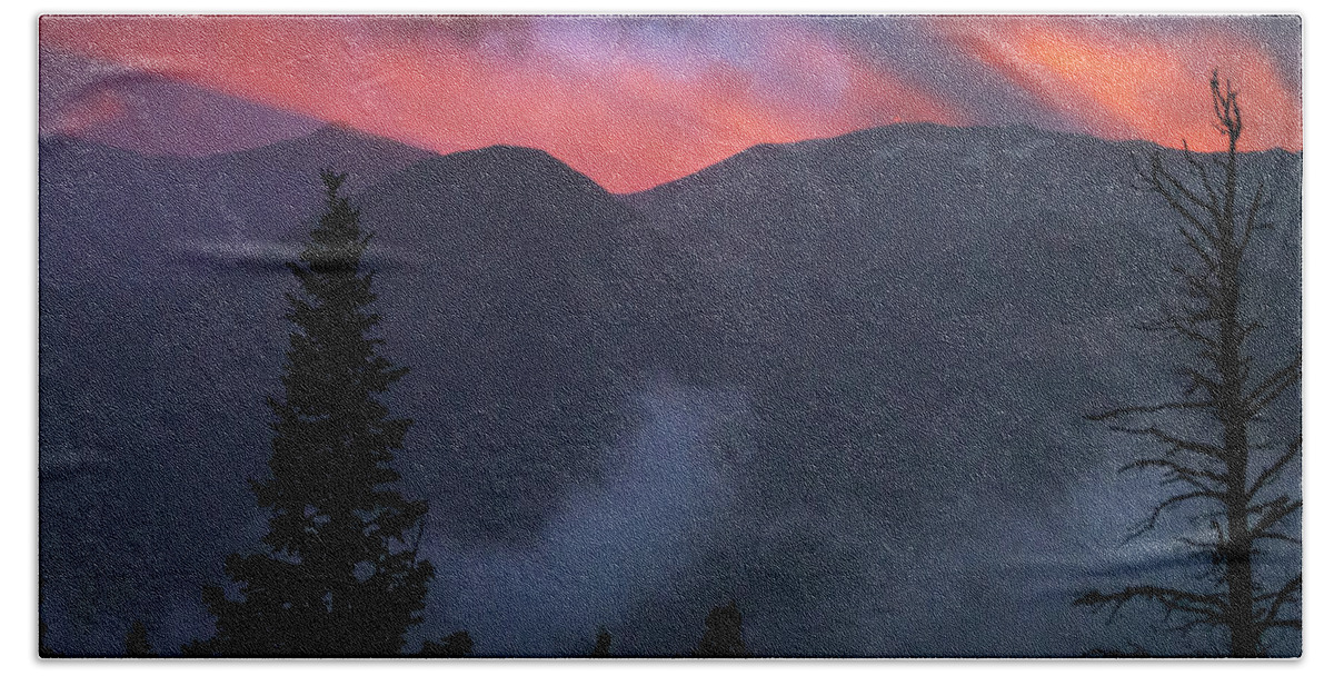 Colorado Hand Towel featuring the photograph Sunset Storms Over The Rockies by John De Bord