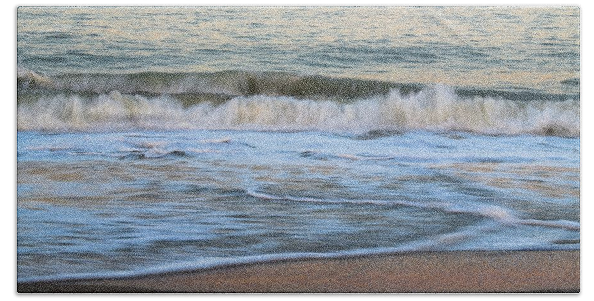 Rolling Waves Bath Towel featuring the photograph Sunset Wave 12 Vero Beach Florida by T Lynn Dodsworth