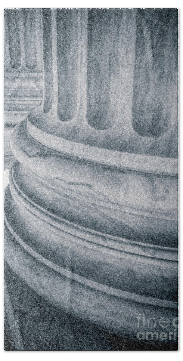 2019 Bath Towel featuring the photograph Supreme Court Columns Washington DC by Edward Fielding