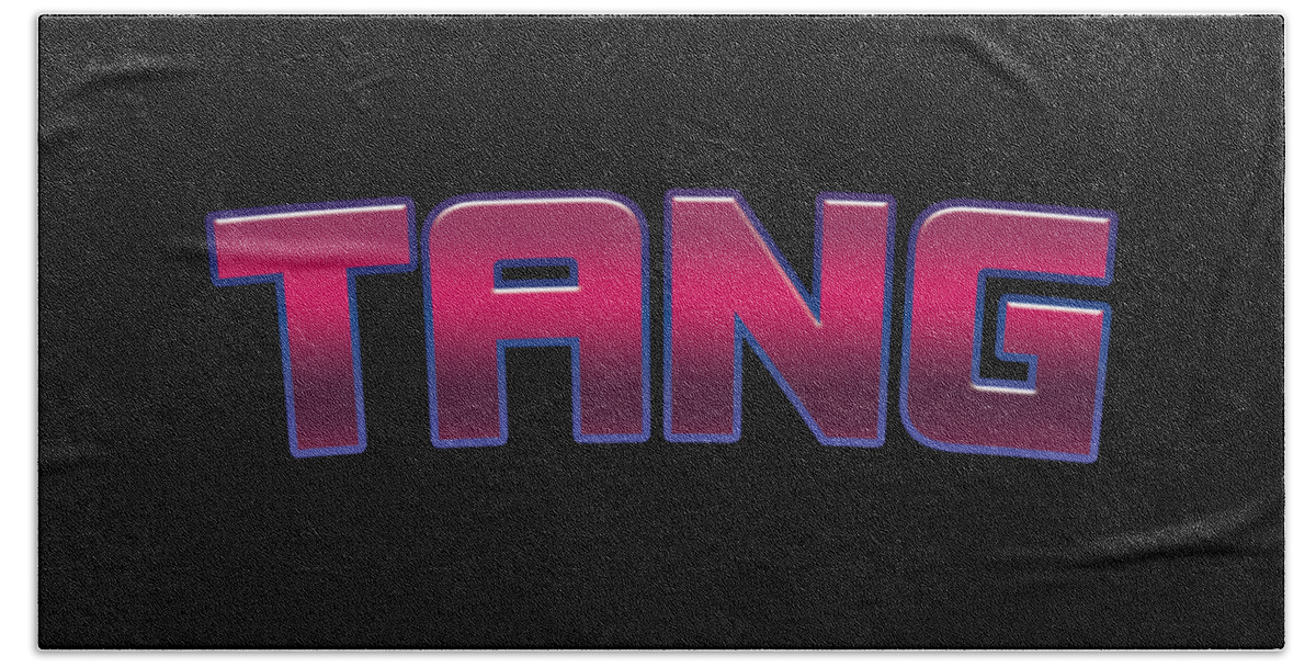 Tang Hand Towel featuring the digital art Tang #Tang by TintoDesigns