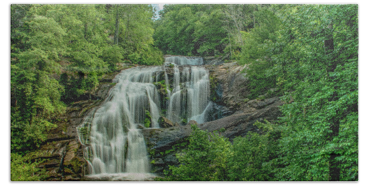 Bald River Falls Bath Towel featuring the photograph Tennessee Summer by Marcy Wielfaert