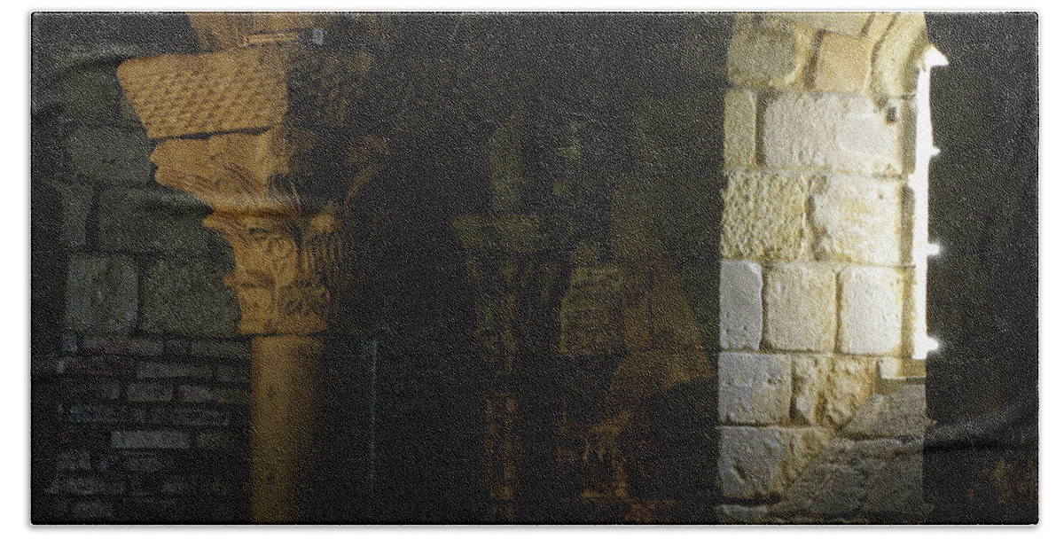 Photography Bath Towel featuring the photograph The Cloisters by Jeffrey PERKINS