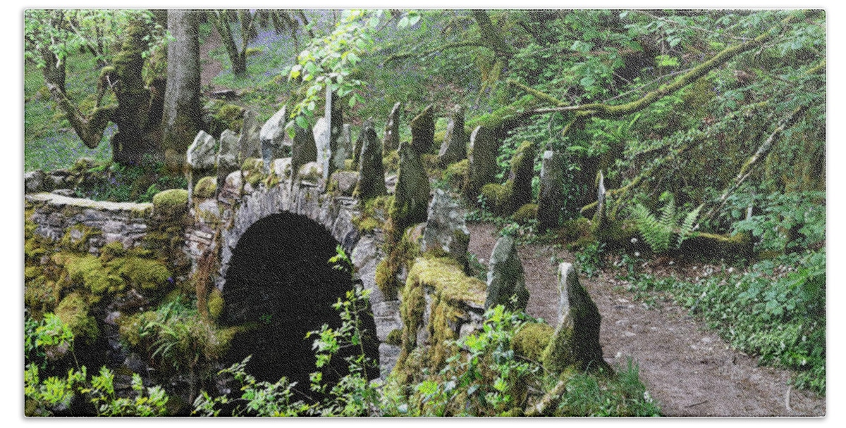 Faerie Bridge Bath Towel featuring the photograph The Enchanted Forest by Nicholas Blackwell