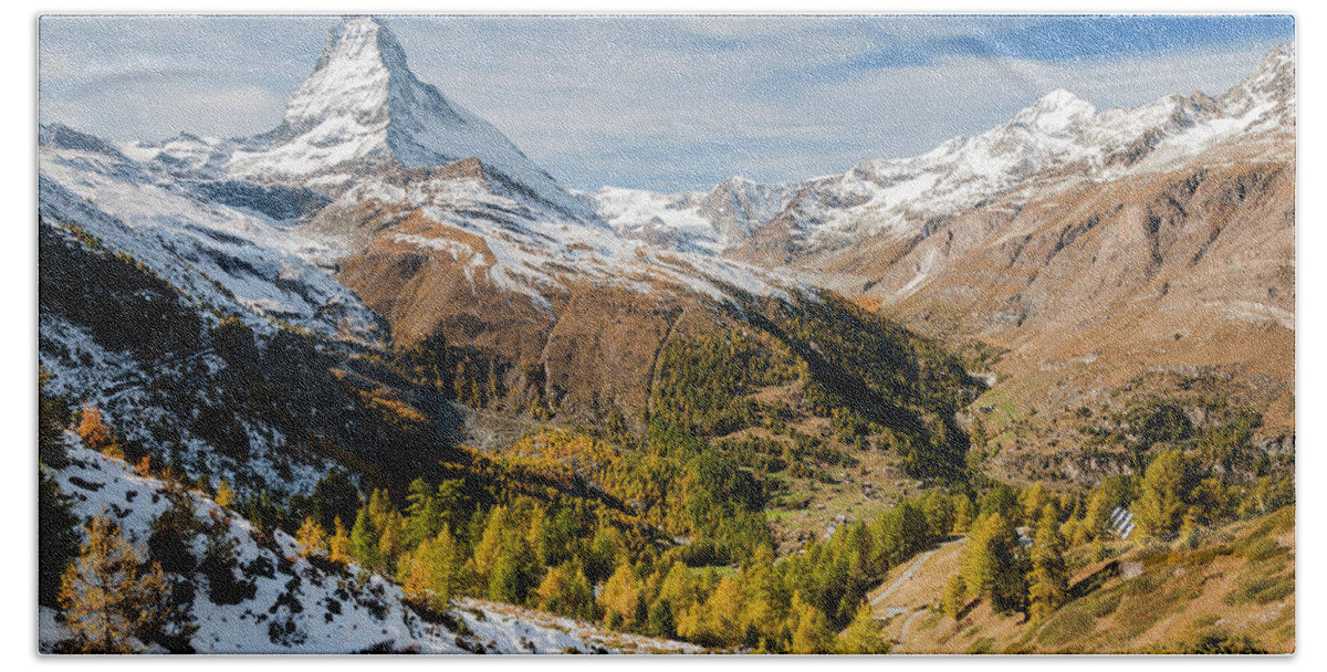 Matterhorn Hand Towel featuring the photograph The Matterhorn by Rob Hemphill