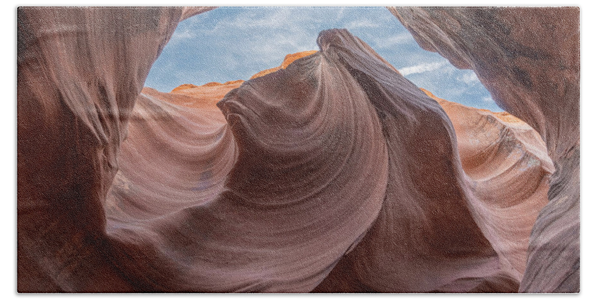 Antelope Canyon Hand Towel featuring the photograph The Swirl, Antelope Canyon by Arthur Oleary