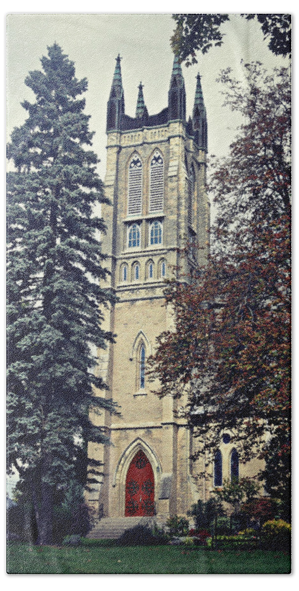 Tower Of Grace Hand Towel featuring the photograph Tower Of Grace by Cyryn Fyrcyd