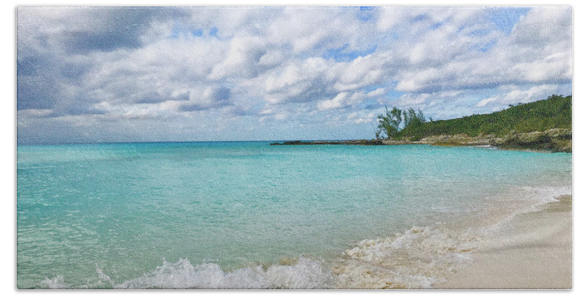 Tropics Hand Towel featuring the photograph Tropical Beach by Sarah Lilja