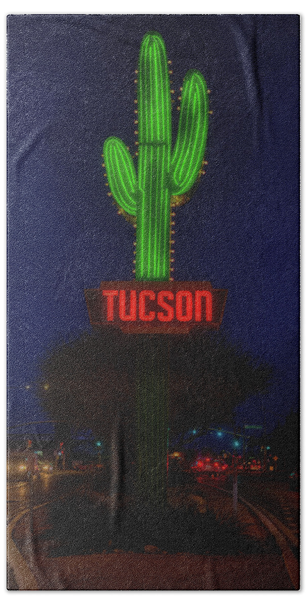 Tucson Hand Towel featuring the photograph Tucson by Mountain Dreams