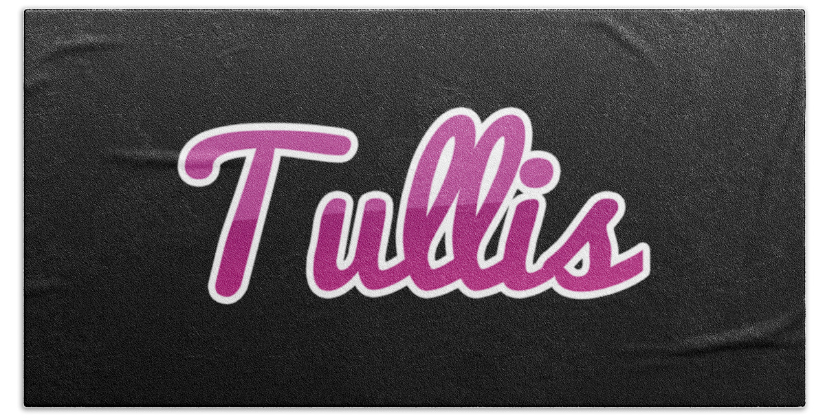Tullis Bath Towel featuring the digital art Tullis #Tullis by TintoDesigns