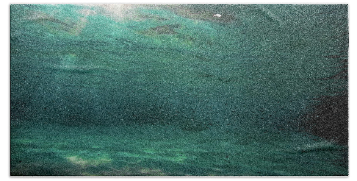 Turquoise. Underwater Bath Towel featuring the photograph Turquoise Sky by Meir Ezrachi