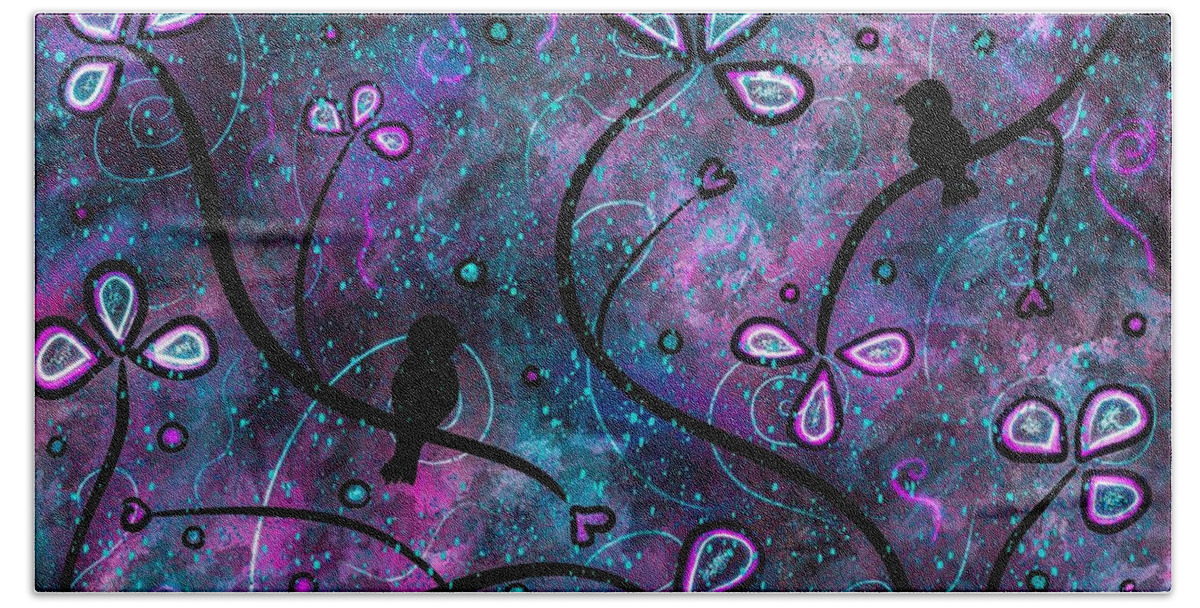 Valentine Bath Towel featuring the digital art Twilight Love by Laurie's Intuitive