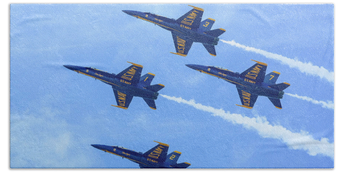 United States Navy Blue Angels Bath Towel featuring the photograph United States Navy Blue Angels by Dale Kincaid