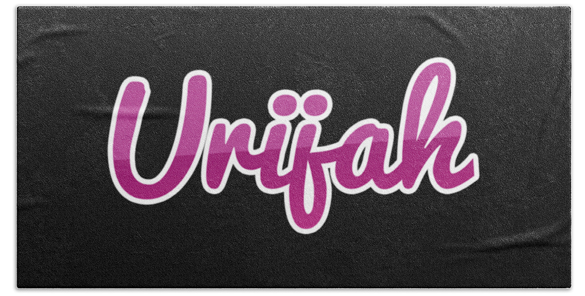 Urijah Bath Towel featuring the digital art Urijah #Urijah by TintoDesigns