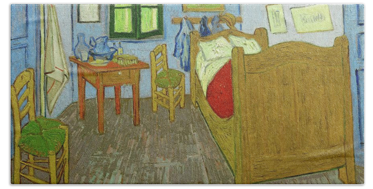 Vincent Van Gogh La Chambre De Van Gogh A Arles Van Gogh S Bedroom In Arles Date Period 1889 Bath Towel For Sale By Vincent Van Gogh,Cheap Home Decor Stores Online