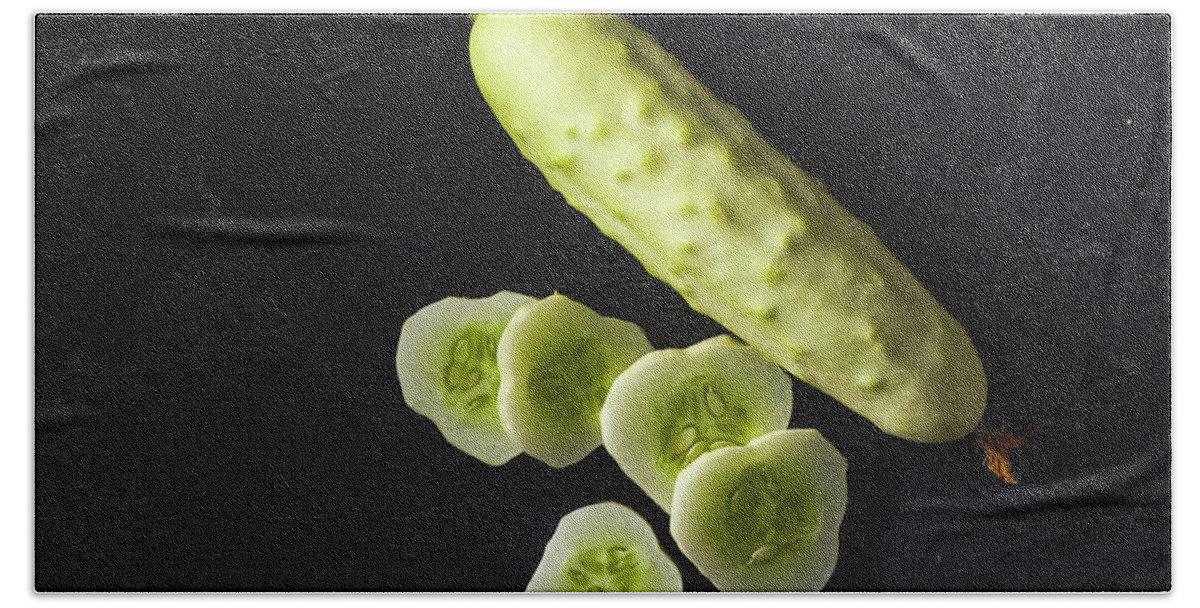 Food Hand Towel featuring the photograph White cucumber by Cuisine at Home