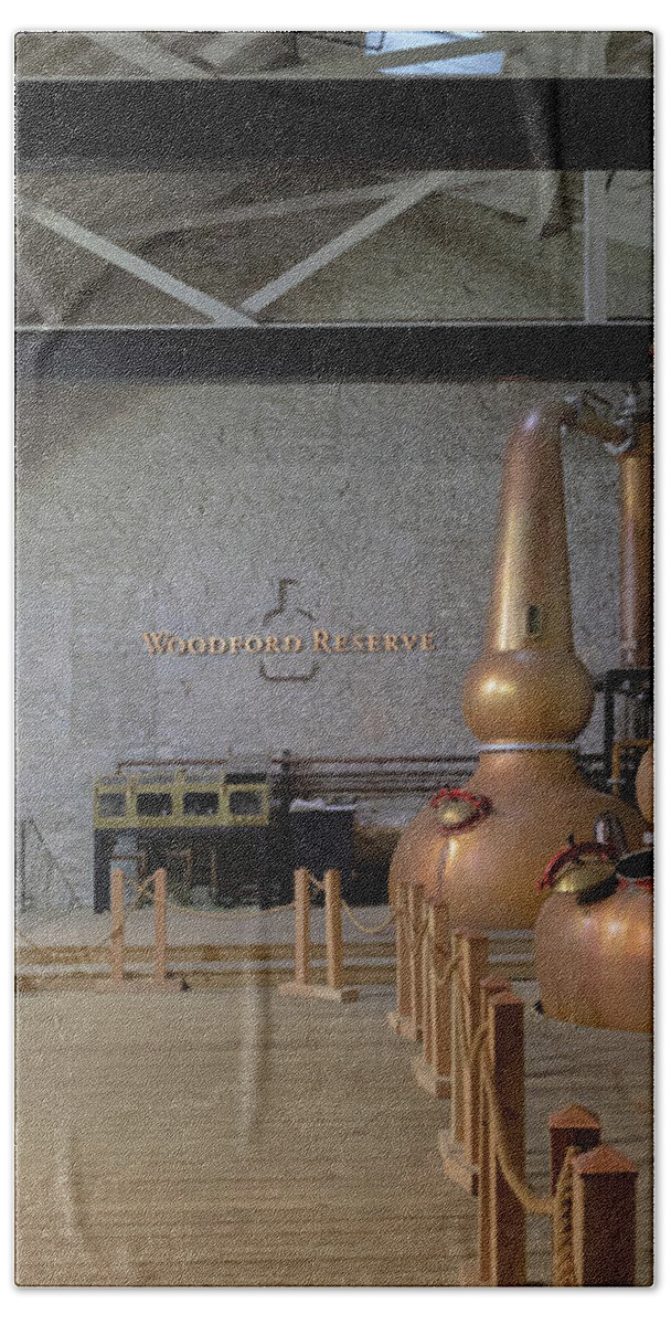 Woodford Reserve Bath Towel featuring the photograph Woodford Reserve Stillroom by Susan Rissi Tregoning
