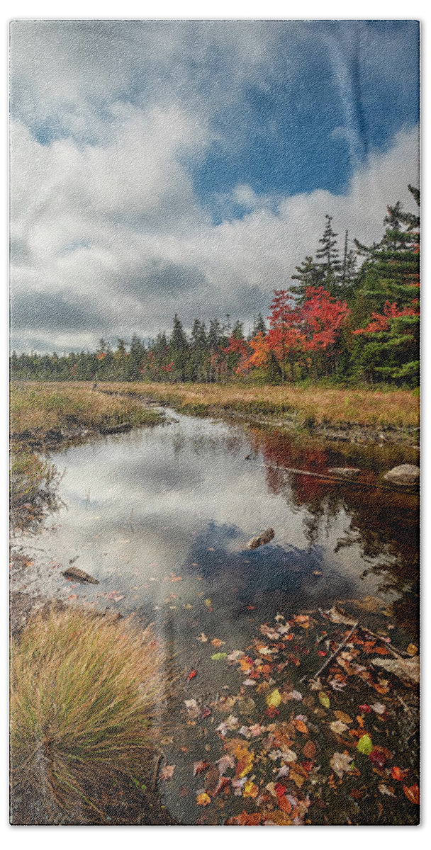 Maine Bath Towel featuring the photograph Autumn In Maine 14 by Robert Fawcett