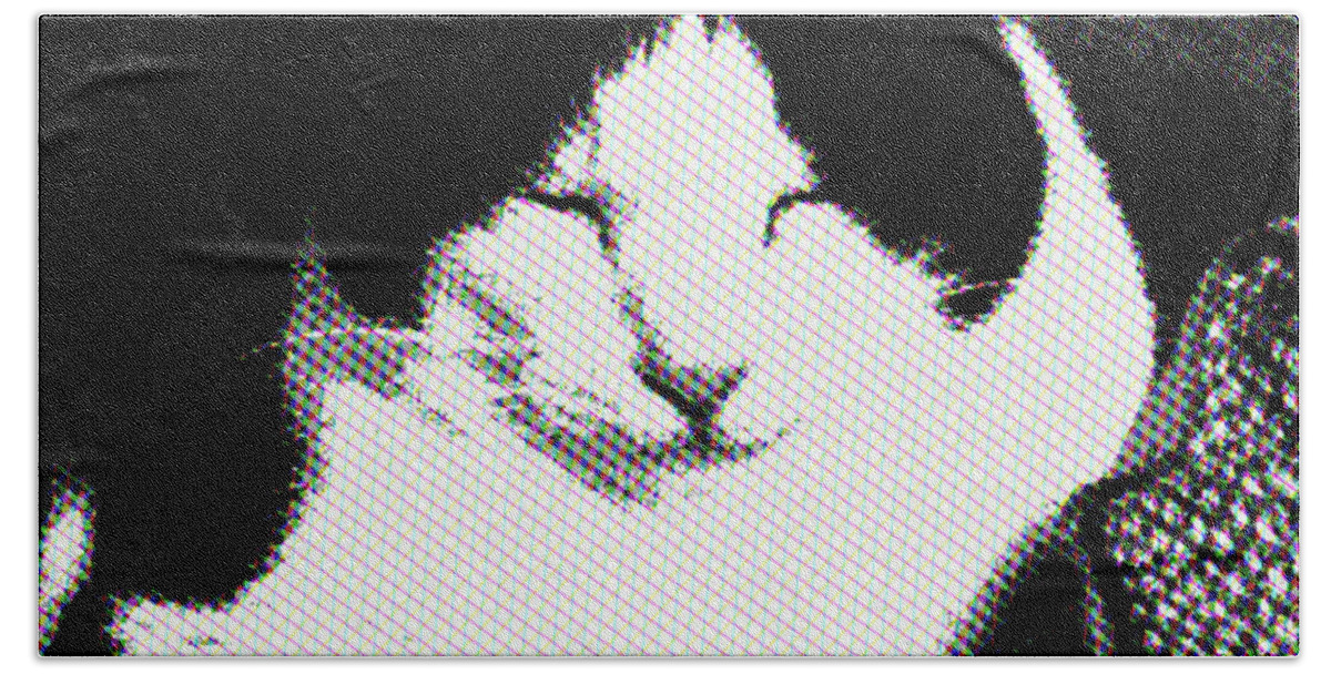 Cat Bath Towel featuring the photograph Zen Cat by Mimulux Patricia No