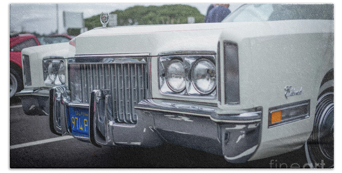 California Hand Towel featuring the photograph 1974 Cadillac Eldorado - by Manuela's Camera Obscura