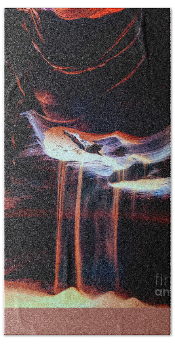 Arizona Hand Towel featuring the photograph Antelope Canyon #2 by Lev Kaytsner