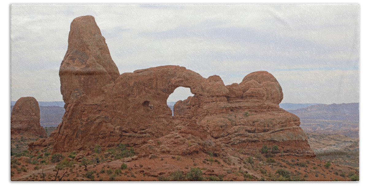 Arches Bath Towel featuring the photograph Arches National Park - Turret Arch #2 by Richard Krebs
