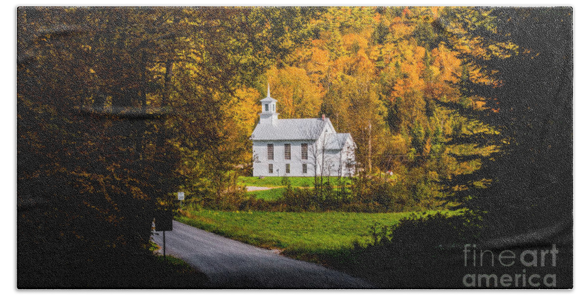 Autumn Bath Towel featuring the photograph Autumn in Calais Vermont #1 by Scenic Vermont Photography