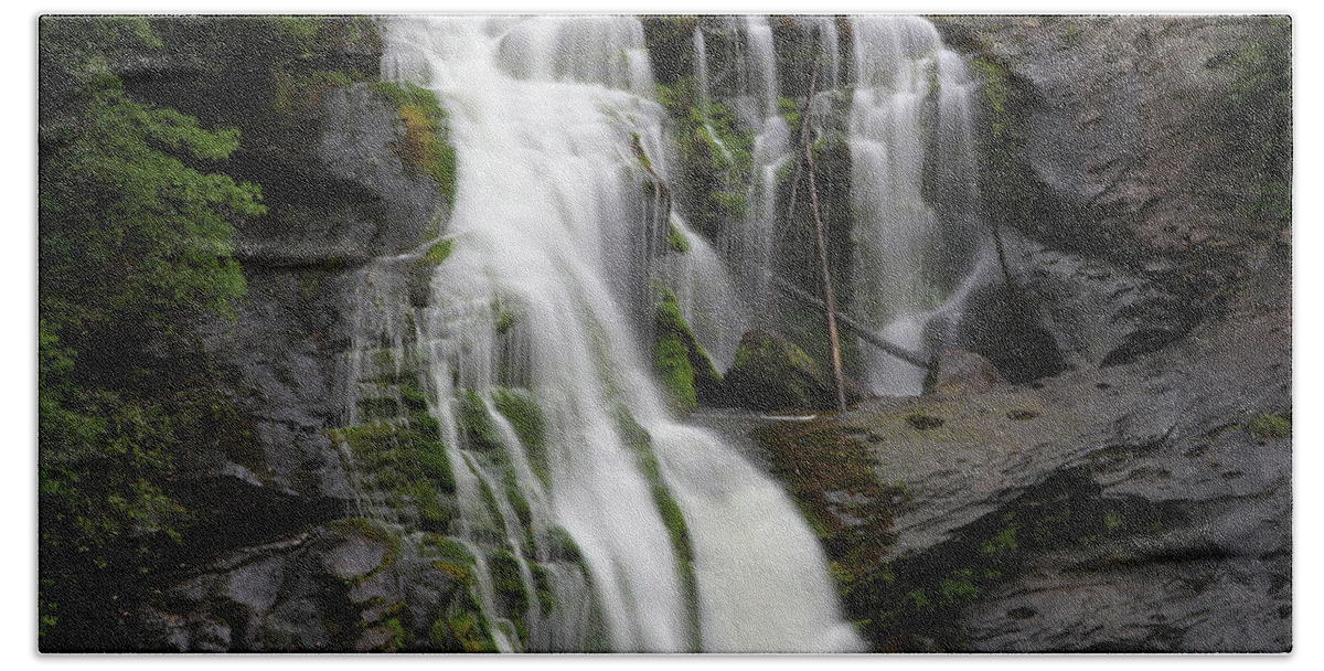 Bald River Falls Bath Towel featuring the photograph Bald River Falls #1 by Rick Lipscomb