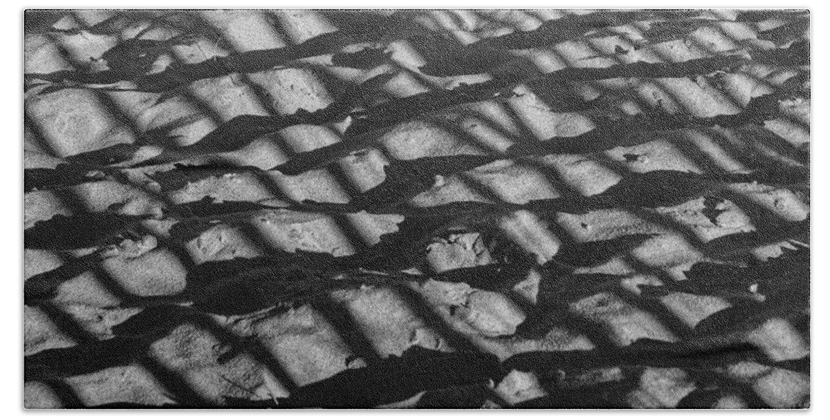 Sand Bath Towel featuring the photograph Beach Shadows by Cathy Kovarik
