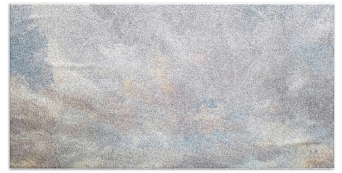 Sea Bath Towel featuring the photograph Big Sky on the Basin by Karen Lynch