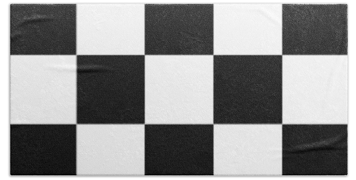 Black Bath Towel featuring the digital art Black and white #3 by Mopssy Stopsy