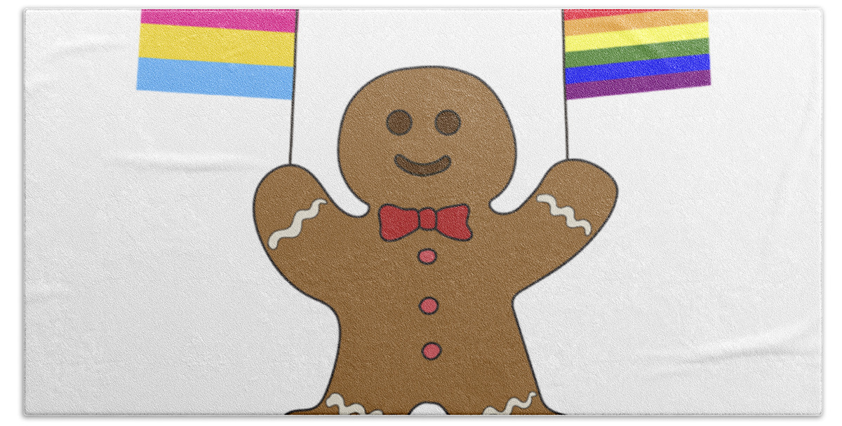 Set of Illustrated Christmas Gift Tags: Coastal Gingerbread