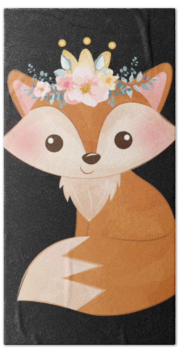 Cute cartoon fox with roses female fox gifts #1 Weekender Tote Bag by  Norman W - Pixels