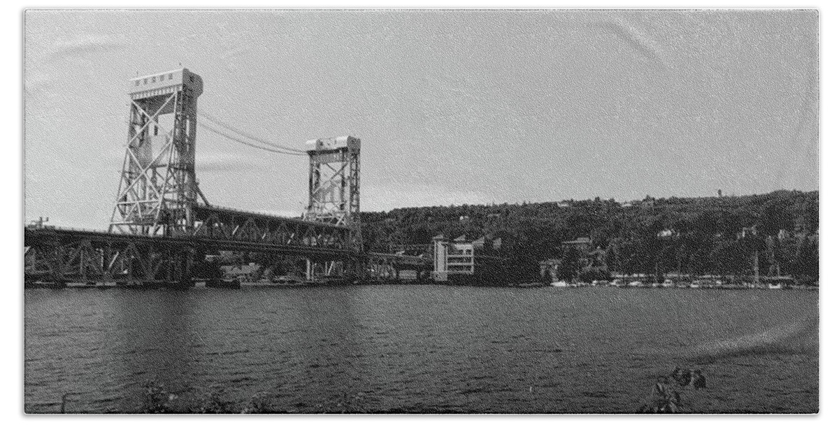 Houghton Hand Towel featuring the photograph Houghton Michigan #1 by Fred Larucci
