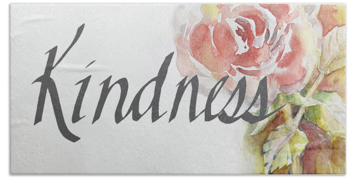  Bath Towel featuring the painting Kindness #1 by Tara Moorman