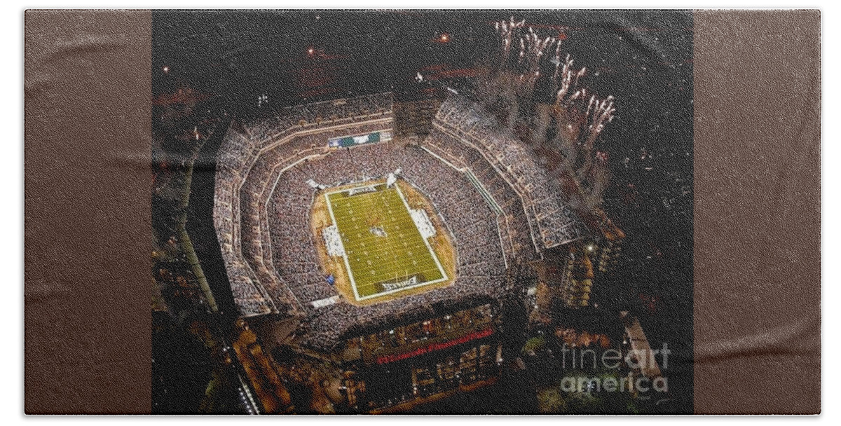 Sports Hand Towel featuring the photograph Lincoln Financial Field #2 by Julia Robertson-Armstrong