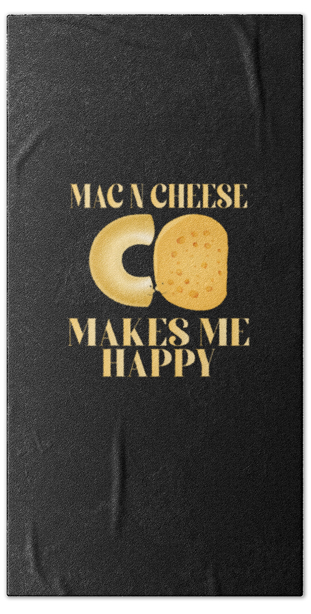 Mac N Cheese Hand Towel featuring the digital art Mac n cheese Mac and Cheese Macaroni #1 by Toms Tee Store