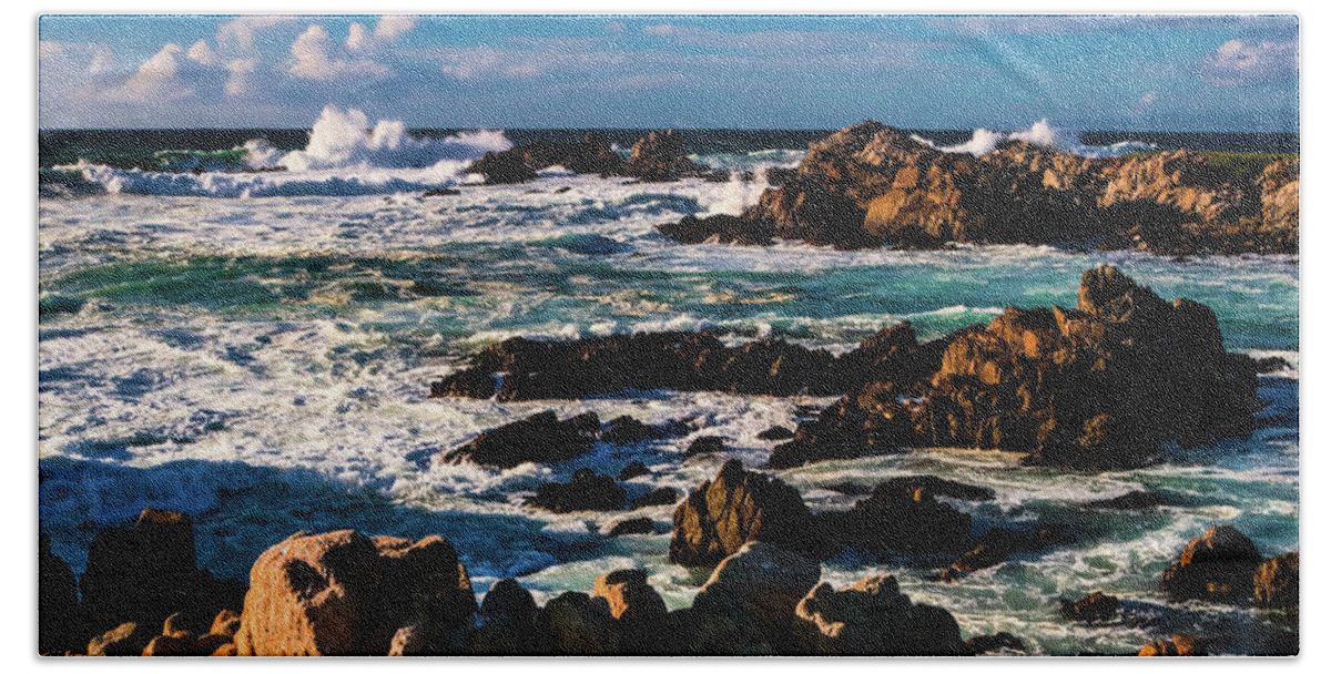  Hand Towel featuring the photograph Pacific Grove, Ca #1 by Dr Janine Williams