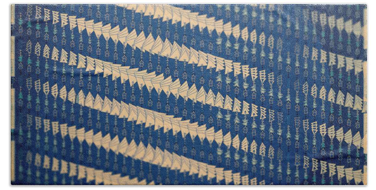 Abstract Bath Towel featuring the digital art Pattern 37 by Marko Sabotin