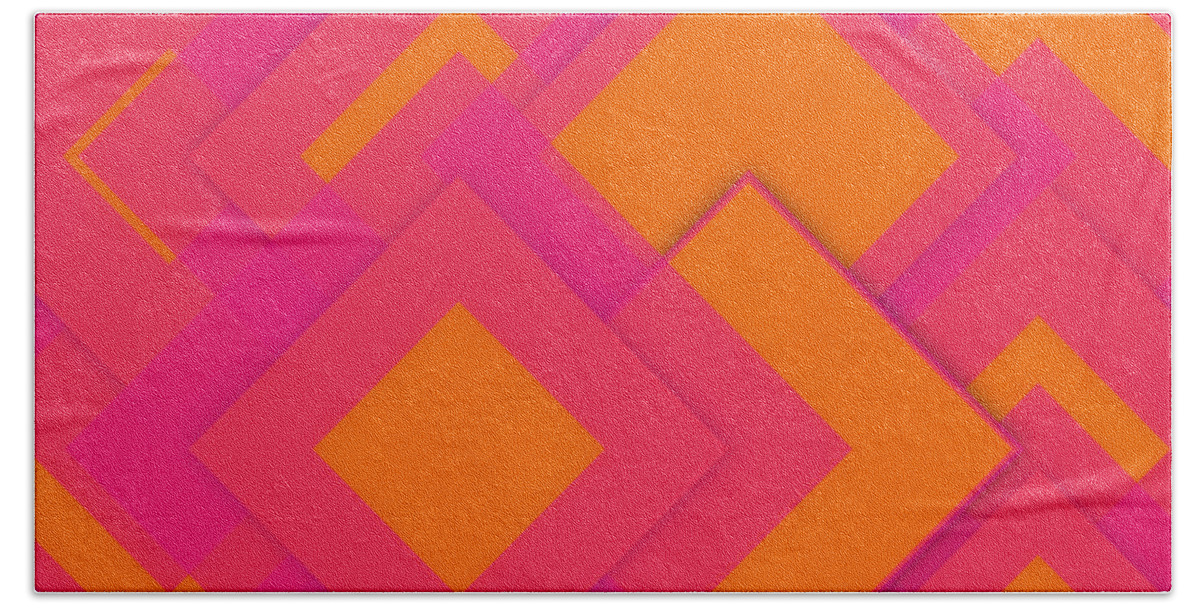 Abstract Bath Towel featuring the digital art Pattern 54 #1 by Marko Sabotin