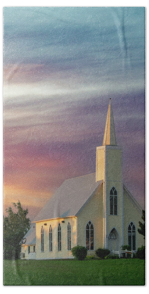 Prince Edward Island Hand Towel featuring the photograph Resurrection Sunrise #2 by Marcy Wielfaert
