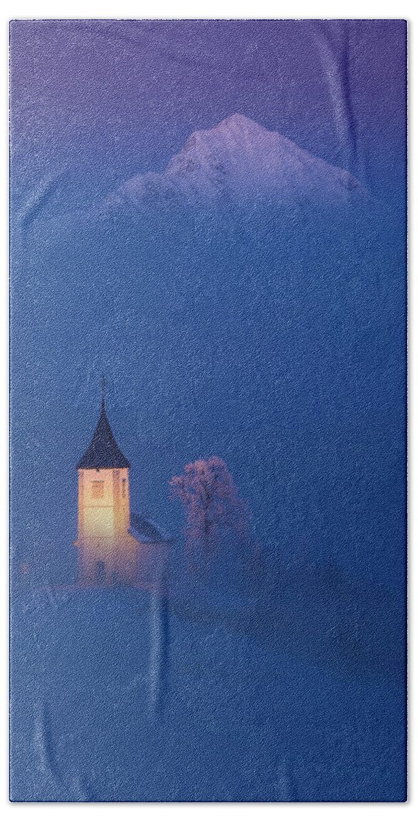Europe Hand Towel featuring the photograph Silent night by Piotr Skrzypiec