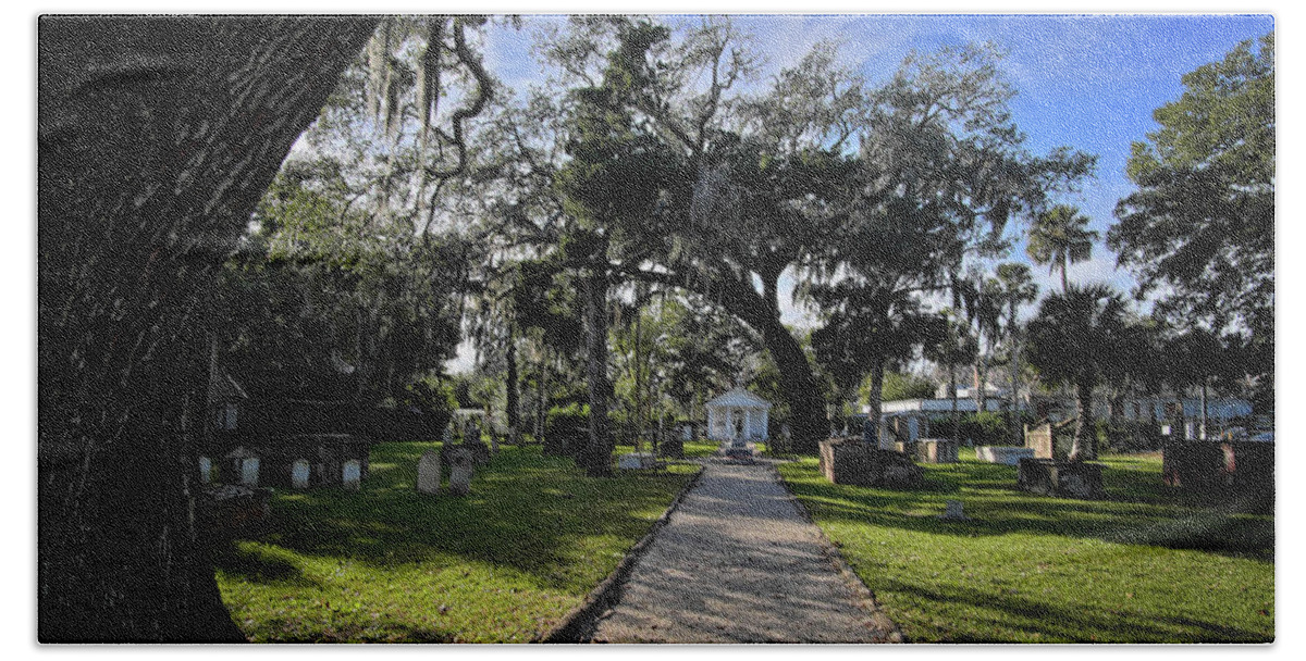 Cemetery Bath Towel featuring the photograph St. Augustine Cemetery by George Taylor