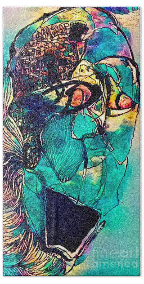 Contemporary Art Hand Towel featuring the digital art 110 by Jeremiah Ray