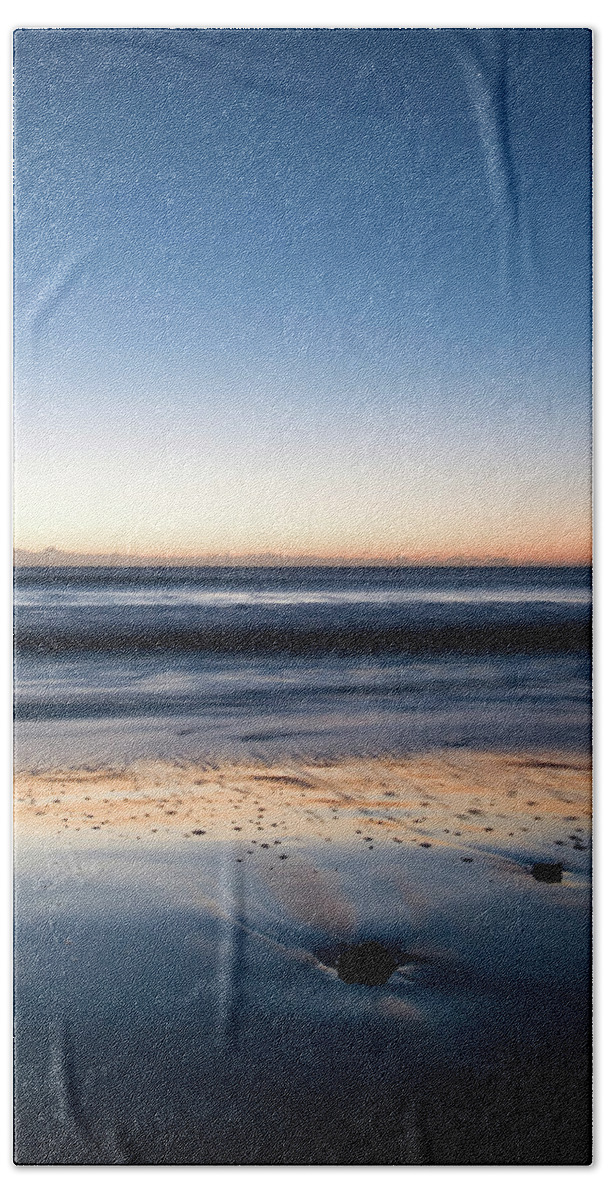 Travel Bath Towel featuring the photograph Ballynaclash beach at dawn, Blackwater, County Wexford, Ireland. #17 by Ian Middleton