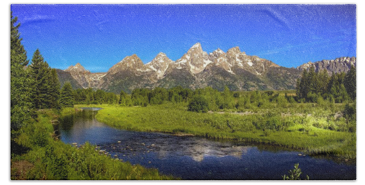 Grand Hand Towel featuring the photograph Grand Teton National Park #19 by Brian Venghous