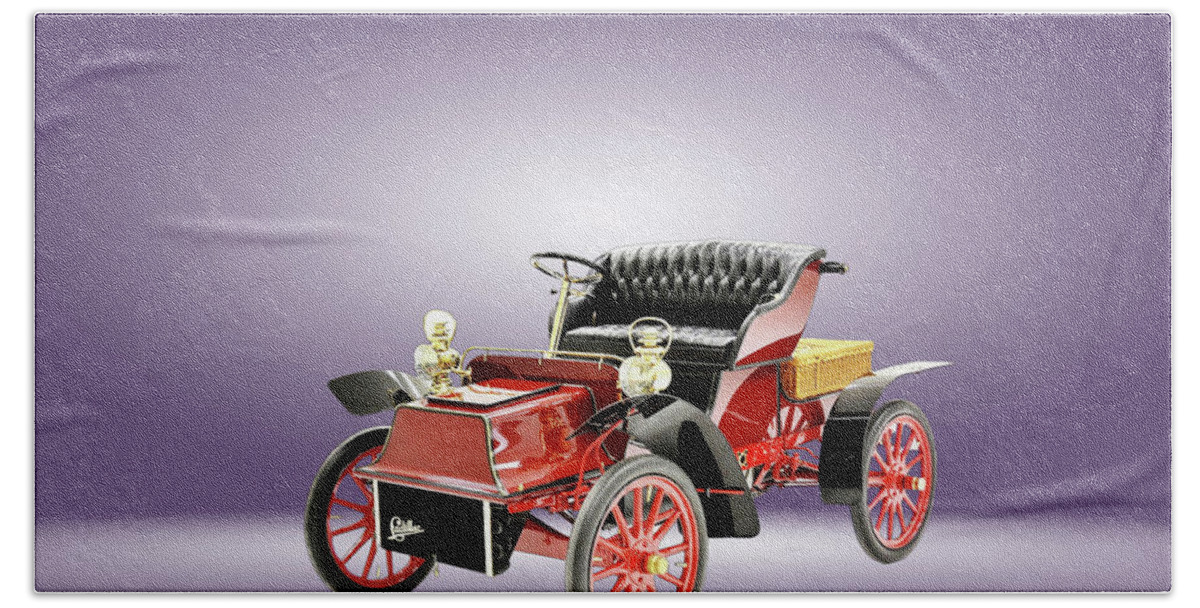 1904 Cadillac Model Aa Paint Hand Towel featuring the painting 1904 Cadillac Model Aa by Celestial Images