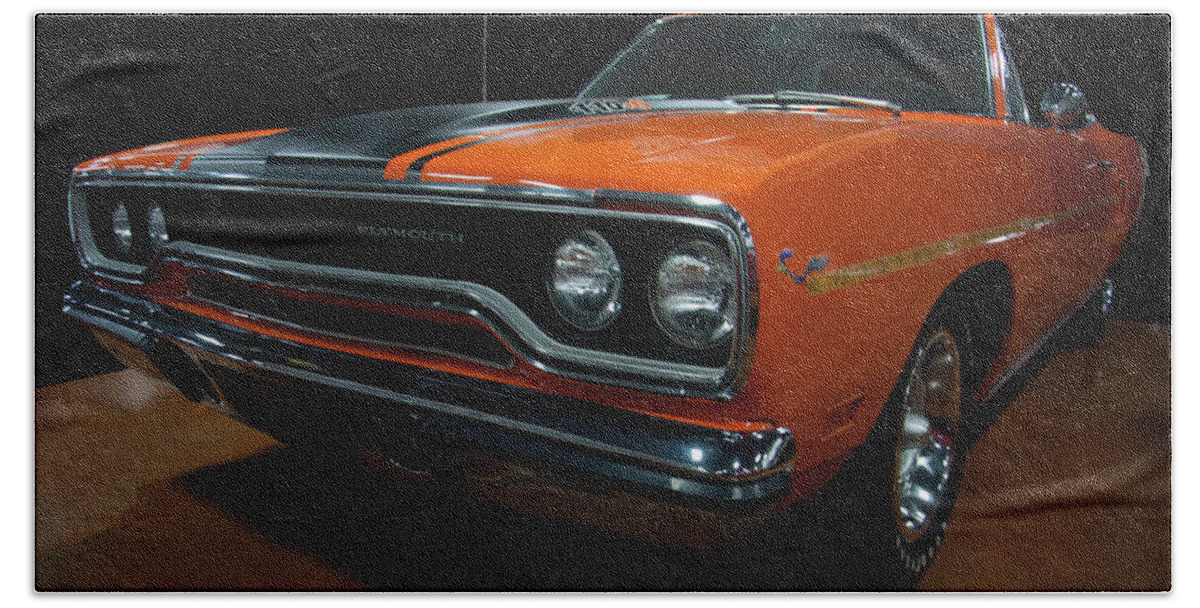 1970s Cars Hand Towel featuring the photograph 1970 Plymouth Roadrunner by Flees Photos