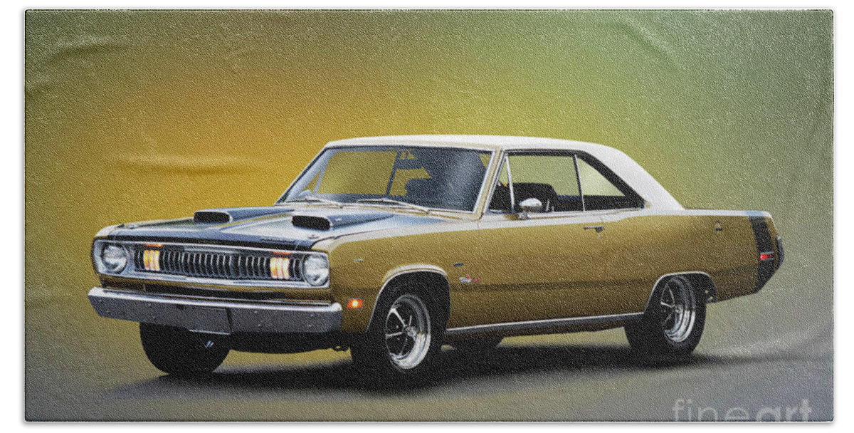Plymouth Scamp Bath Towel featuring the photograph 1972 Plymouth 340 Scamp by Dave Koontz