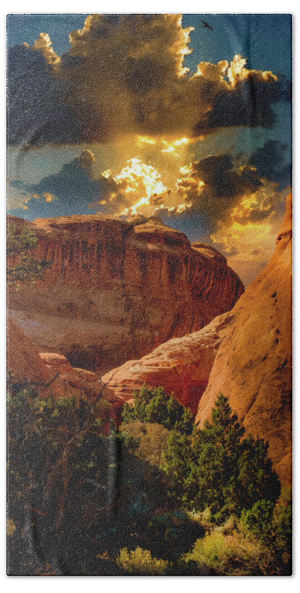 Arches Hand Towel featuring the photograph Arches National Park #2 by Brian Venghous